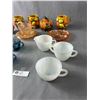 Image 3 : Mid Century Made In Japan Giftcraft Autumn Leaves Sugar Bowl And Fruit Basket Mugs, Reproduction Car