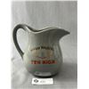 Image 1 : Nice Hiram Walkers Ten High Bourbon Water Jug. 7" Tall