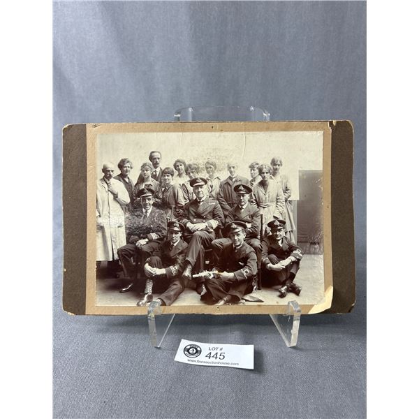 Vintage B&W Military Group Photo. Approx. 8  x 6 