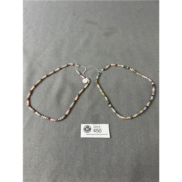 2 Strands of Genuine Pearls arious Colour each 16" L