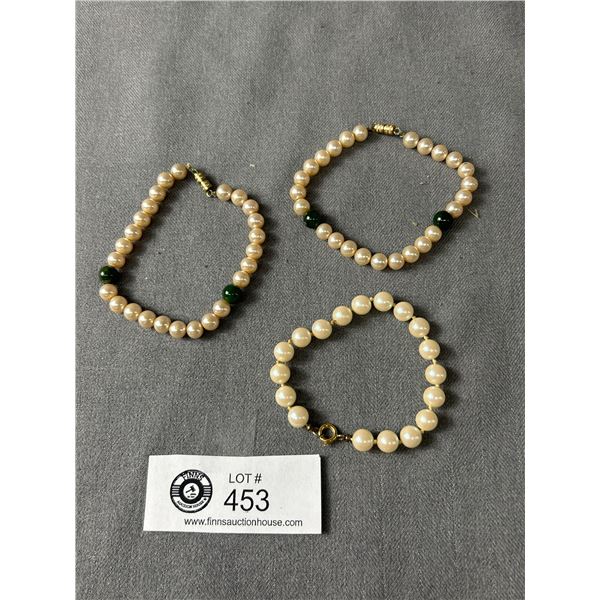 3 Lovely Pearls Bracelets