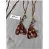 Image 3 : 5 Hand Crafted Geanuine Leather Pairs Sandles Necklaces