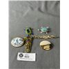 Image 1 : 6 Vintage Brooches Some of them 1960-70's