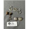 Image 1 : 3 Pairs Sterling Silver & 2 Pairs of Silver Earrings