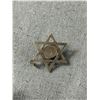 Image 3 : Sterling Star of David Pendant with Green Stone