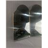 Image 2 : Vintage Hinged Tri-Fold Dresser Mirror. Approx. 21 1/2" H x 37" W When Open.