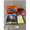 Image 1 : Happy Days "The Fonz" Lunch Box And Puzzle & Dominos & Checkers Games In Tin Box