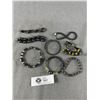 Image 1 : Hematite Bracelets - 4 Regular & 4 Magnetic