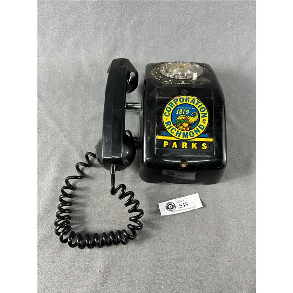 Vintage Corporation of Richmond Rotary Dial Phone