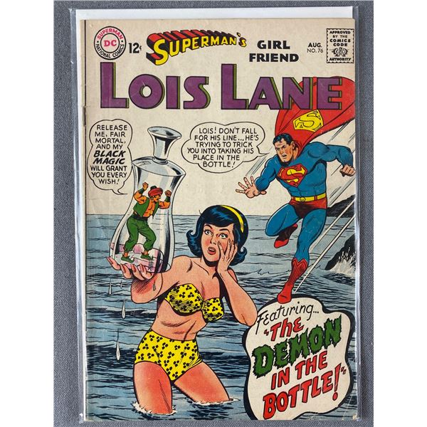 Vintage Aug. NO.76 DC Superman's Girl Friend Lois Lane. On Board In Bag