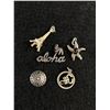 Image 1 : 5 Sterling Charms Starfish etc
