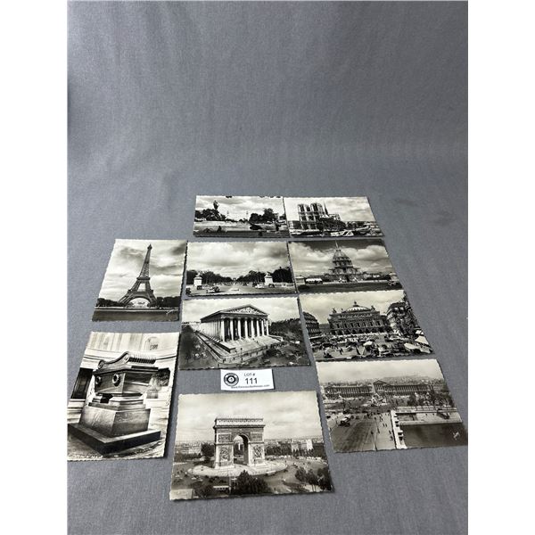 Collectible Antique Paris Black & White Postcards