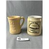 Image 1 : Vintage Stoneware J. Hungerford Rochester Root Beer Mug & Belfast Root Beer Mug