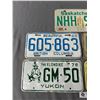 Image 3 : Lot Of Vintage License Plates - Yukon, BC, PEI, Alberta, SK