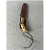 Image 2 : C-1920 Hand Made Knife w/Sheath. Lapland, Finland, Unknown Steel Blade w/ Reindeer Antler Handle