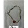 Image 2 : Fancy Victorian Albo Silver Pocket Watch FOB w/Jewelled Spinner .