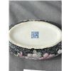 Image 2 : Pretty Asian Oval Floral Trinket Box w/ Lid. Approx. 7" x 4"