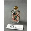 Image 1 : Beautiful Vintage Reverse Painted Oriental Snuff Bottle