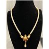 Image 1 : Lovely Pearls, Glass & Rhinestones Necklace, Original Clasp
