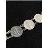 Image 2 : Silver Plated US Coins 1935-1944 Necklace, 17"L. Excellent Condition