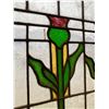 Image 2 : Vintage Wood Framed Stained Glass Window Pane. No Visible Damage To Glass. NO SHIPPING. Approx. 22" 