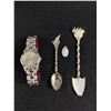 Image 1 : Twelve Quartz Watch, Mother Teresa Medalion, Kennedy Space Center Space Shuttle Spoon & Made In Swed