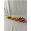 Image 1 : Vintage USA Kingsbury Toys Metal Fire Truck. Approx. Body 18" L (24" w/Ladder)