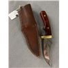 Image 1 : Custom Handmade Huntig Knife and Sheath by West King - 9" Overall, 4.5" Blade