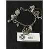 Image 2 : Sterling Charm Bracelet. 11 Charms
