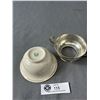 Image 2 : Fabulous Sterling Stand & Porcelain Bowl By Lennox