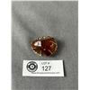 Image 1 : Vintage Hand Crafted Huge Polished Genuine Baltic Amber Brooch