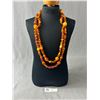 Image 1 : Triple Strand Of Huge Genuine Translucient & Opaque Baltic Amber Necklace, Gorgeous, Original Amber 