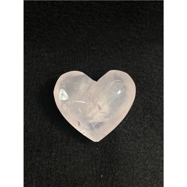 Rose Quartz Heart. Brazil. MSRP $380.00