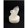 Image 1 : Natural Rough Clear Quartz On Stand. MSRP $400.00