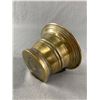 Image 2 : Vintage Brass 3" Mortar & 8" Pestle.  Solid & Heavy