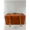 Image 2 : Vintage "Eatonia" T.Eaton Co Travel Case, Leather Suit Case & Wood Foot Rest