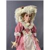 Image 2 : New In Box Beautiful Musical (As Time Goes By)  Porcelain Doll "Tiffany" w/ Stand from San Francisco