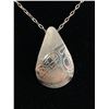 Image 2 : Genuine Haida Sterling Silver Pendant, Hand Written Intitials Signed w/Sterling Silver Chain