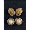 Image 1 : Beautiful Pair of Christian Dior Clip On Earrings with a Pair of Pearl Clip on Earrings