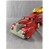 Image 2 : Vintage Tin Motor Transport Truck w/ Metal Cars By Mar Toys USA. Approx 22" L