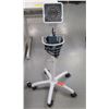 Image 1 : Welch Allyn Blood Pressure Monitor & Cuff on Rolling Pole Stand w/ Basket