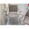 Image 2 : Qty 2 Adjustable Padded Medical Blood Drawing Chairs