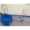 Image 2 : Dayton Chair Tote 30E998 Rolling Metal Cart w/ 3 Plastic Bins