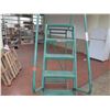Image 2 : Metal 7-Step Rolling Warehouse Staircase Ladder w/ Handrail