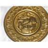 Image 1 : Round Bronze Plate - Pirate Ship