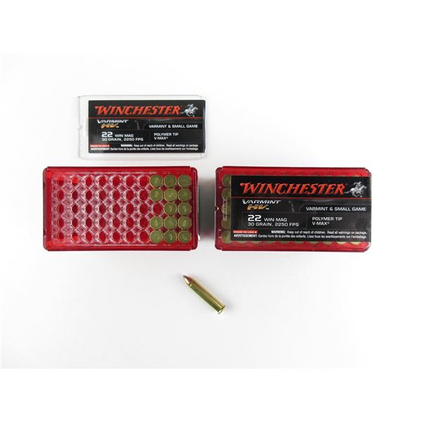 WINCHESTER .22 WIN MAG AMMO LOT