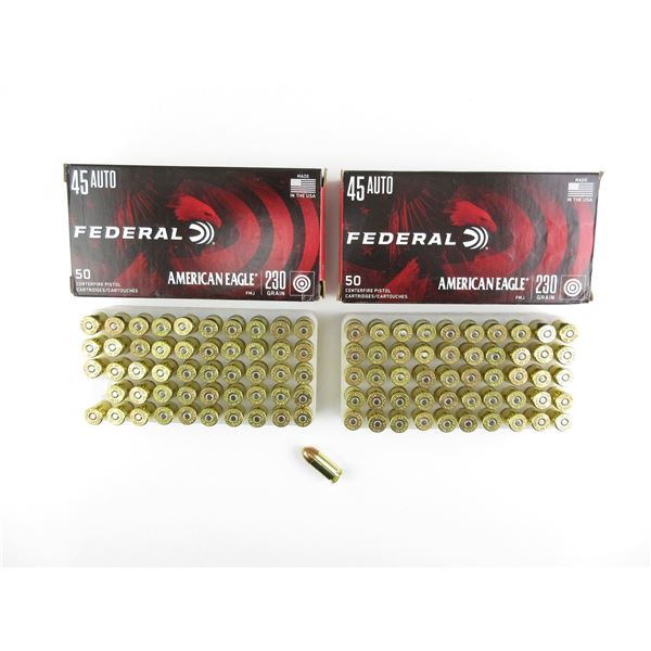 FEDERAL .45 AUTO AMMO LOT