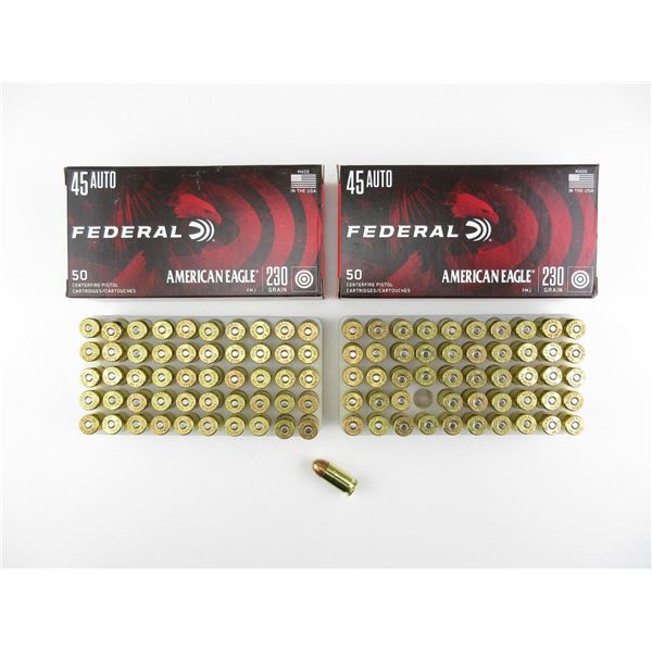 FEDERAL .45 AUTO AMMO LOT
