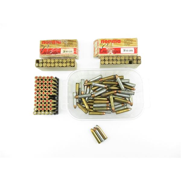 ASSORTED .30 CARBINE AMMO LOT