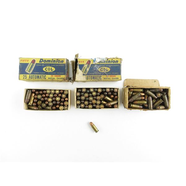 ASSORTED .25 AUTO AMMO LOT